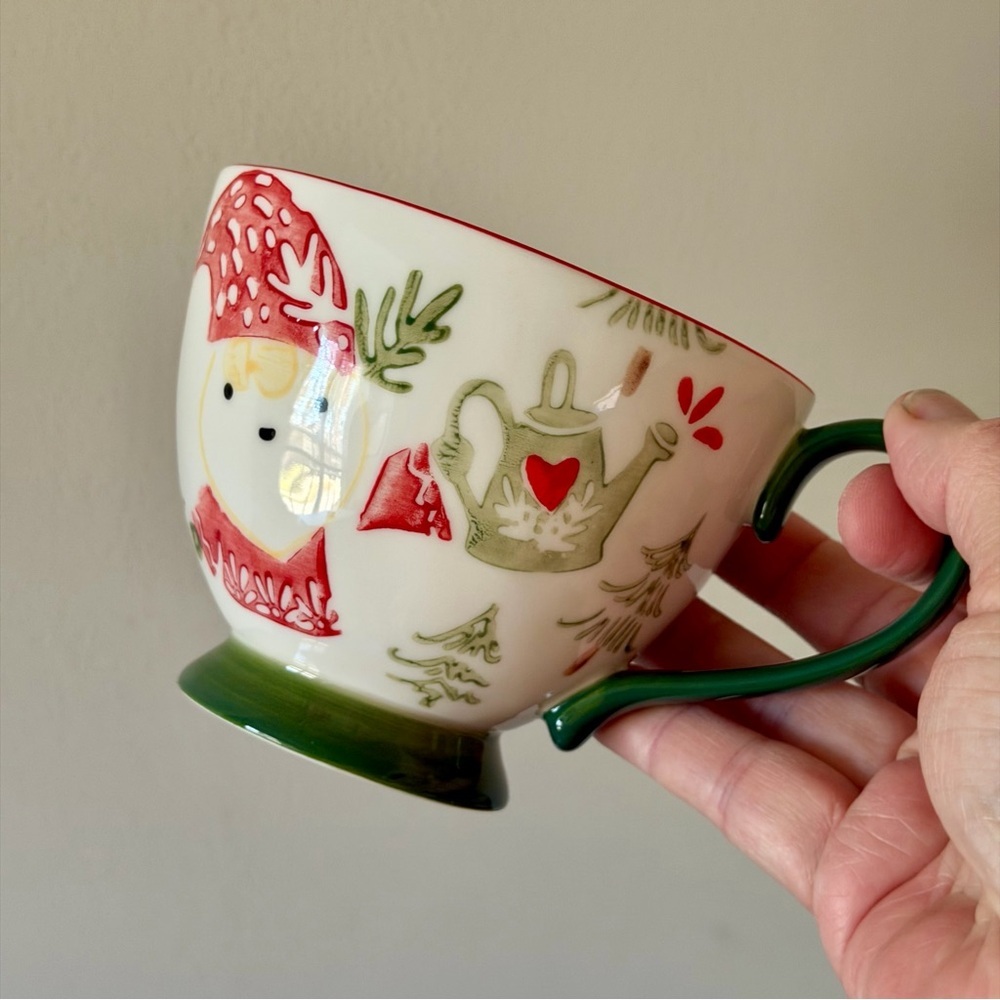 World Market Holly Jolly Vibes Christmas Mug Woodland Santa Coffee Tea Cocoa New